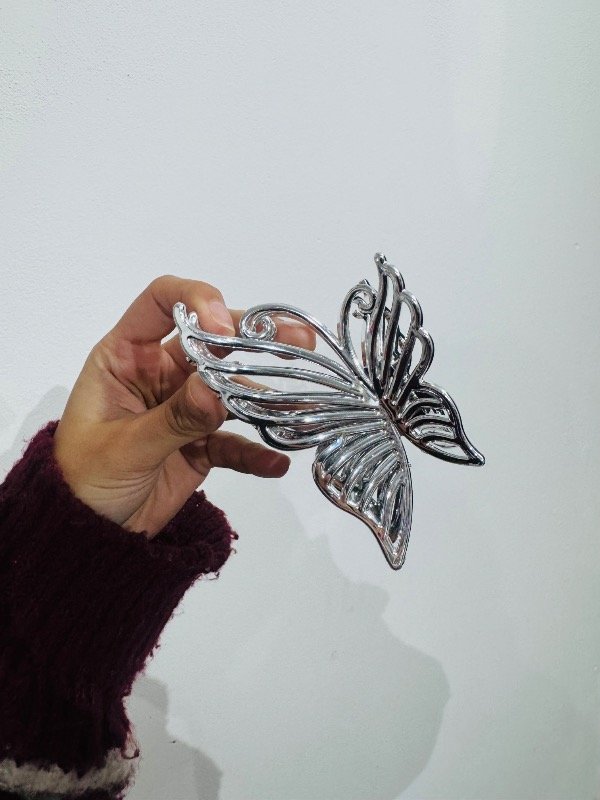 Producto - Broche pelo mariposa plateado