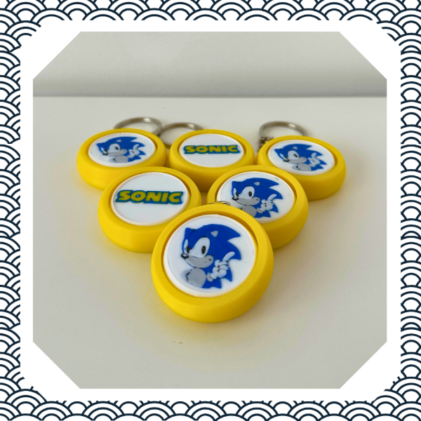 Producto - Llavero Spinner Sonic - Fidget Gamer