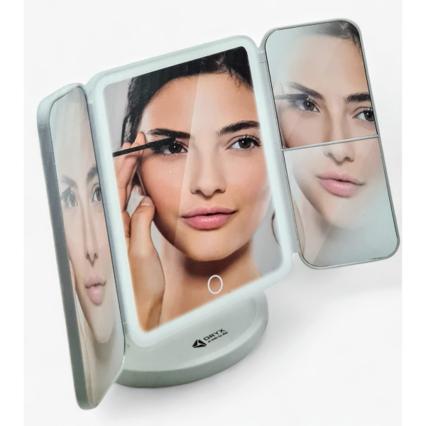 Producto - ESPEJO DE MAQUILLAJE CON LUZ LED USB x3 PANELES