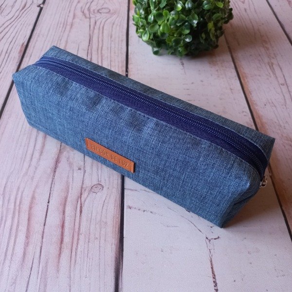 Producto - Cartuchera simple - Azul melange