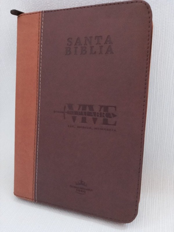 Producto - Biblia Reina Valera 1960 letra grande café canto dorado