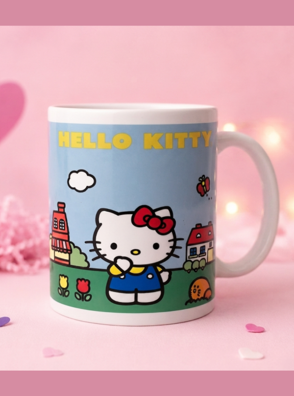 Producto - Kit Hello Kitty 2 Premium: Peluche Taza Tote bag Stickers Llavero y Mascarilla - 2