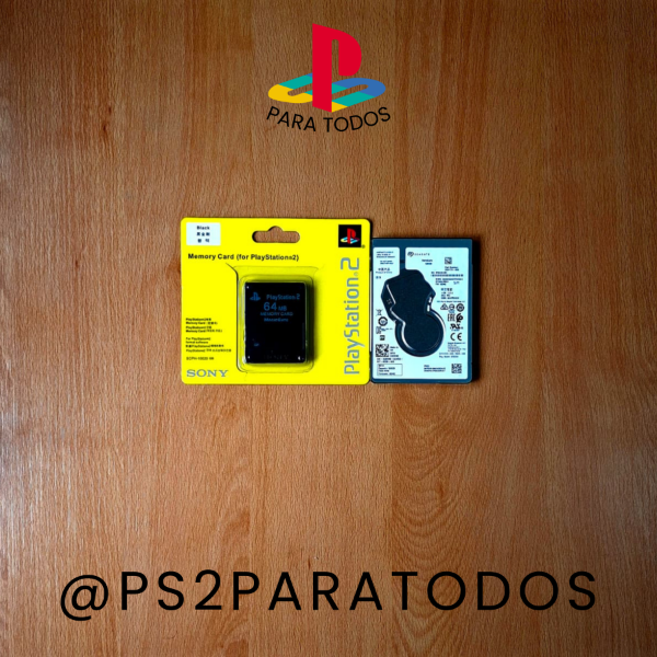 Producto - PS2 - DISCO RÍGIDO HDD 160GB + MEMORY CARD 64MB (110 JUEGOS)