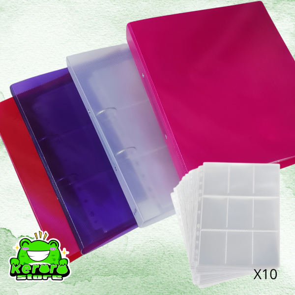 Producto - Binder a4 Photocard más 10 folios de 9 bolsillos kpop cristal