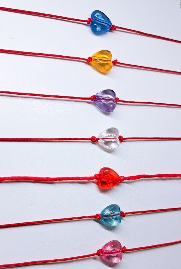 Producto - Pulsera tobillera corazon coloridos