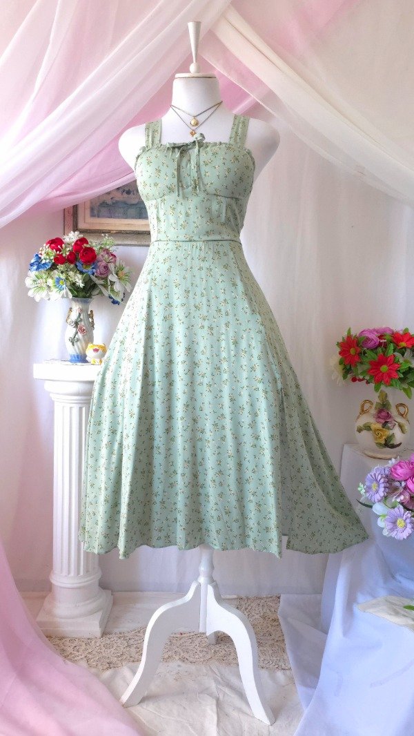 Producto - Vestido Sonia Verde Suave Estampado! IMPORTADO NUEVO - 6
