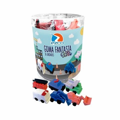 Producto - GOMA DE BORRAR FANTASIA CARS POTE X36 SURTIDO EZCO