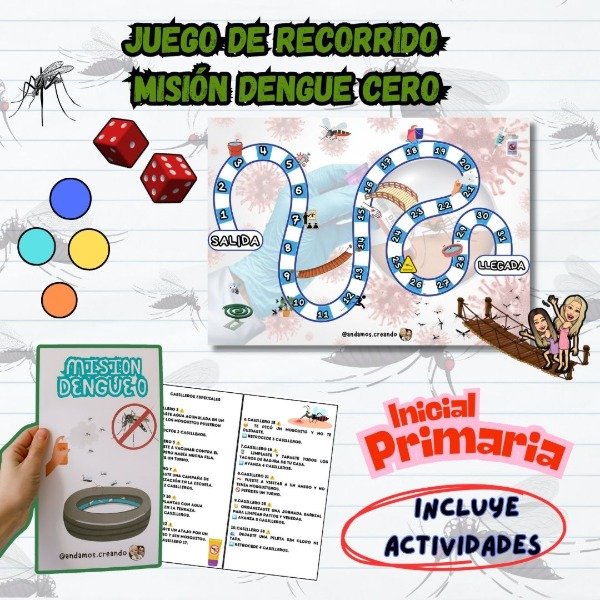 Producto - JUEGO DE RECORRIDO. Misión Dengue Cero