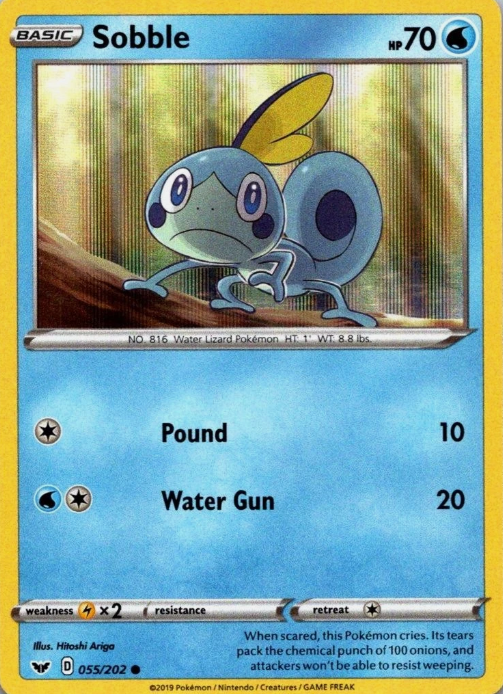 Producto - Sobble - 55/202 - Sword and Shield Premium Collection Holofoil