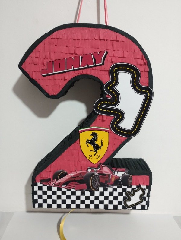 Producto - Piñata formula 1 de número a elección carreras