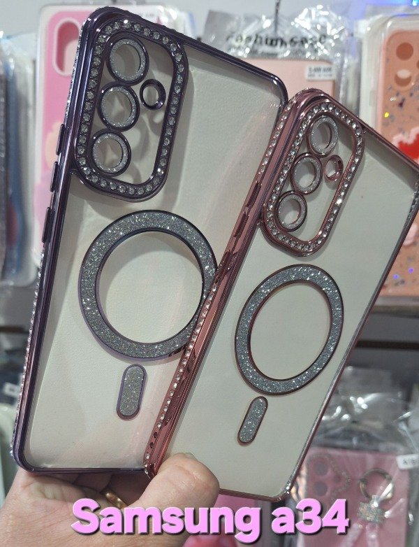 Producto - Fundas magsafe con strass. Samsung a34