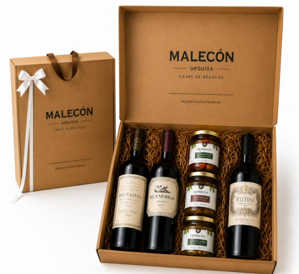Producto - Caja Regalo Gourmet Premium DV Catena, Rutini y El Enemigo + Delicatessen - 4