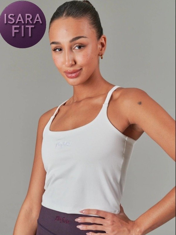 Producto - Musculosa Cropped Blanco - 2