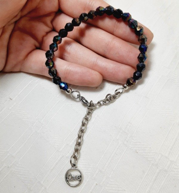 Producto - Pulsera CRYSTAL - Negro tornasol
