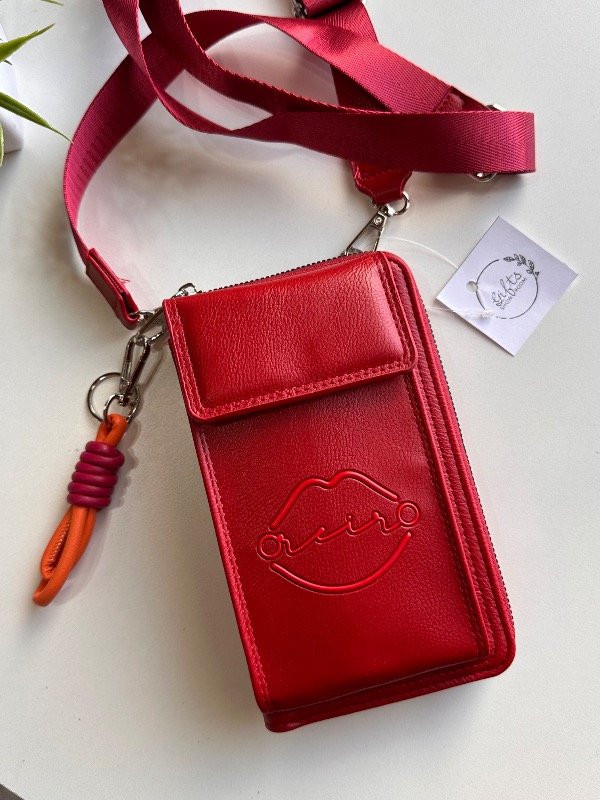 Producto - PhoneBag Oreiro Roja - ecocuero - 0