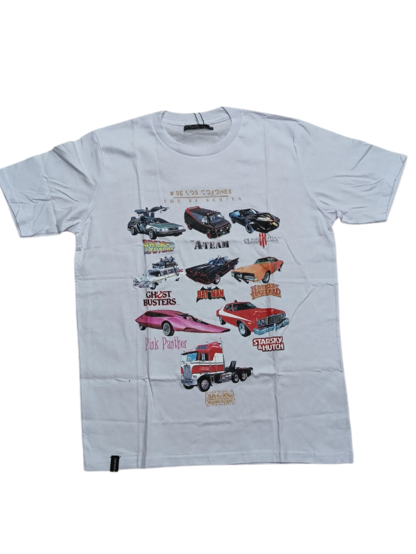 Producto - REMERA AUTOS FAMOSOS  BLANCO