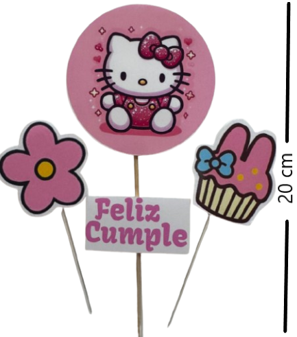 Producto - Adorno Set Kitty-Kuromi-Melody