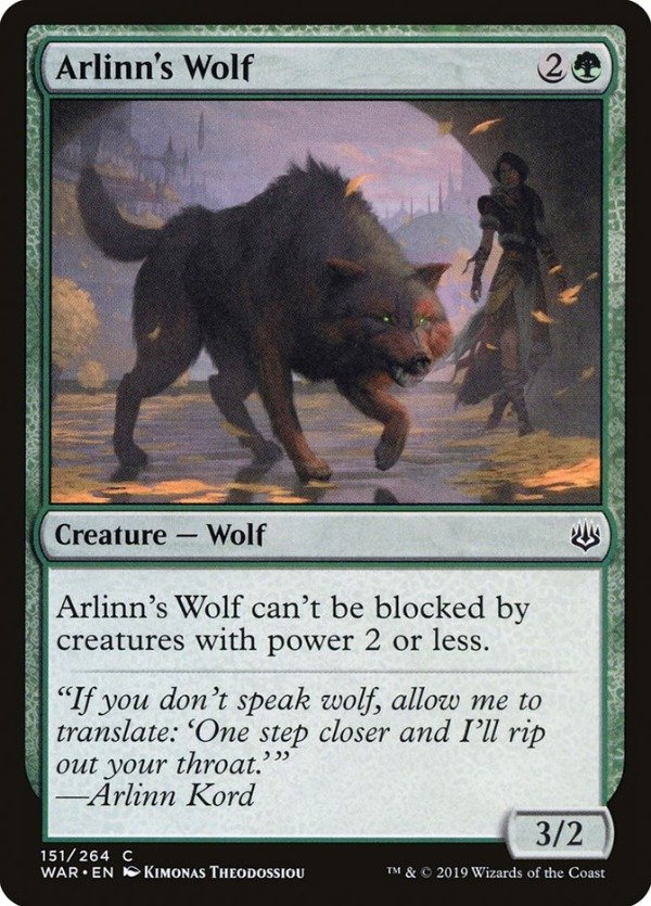Producto - Arlinn's Wolf  War of the Spark