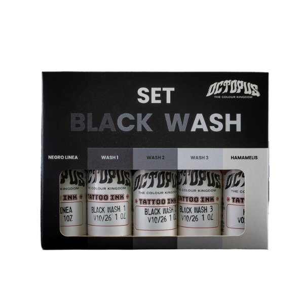 Producto - Set Black Wash - Set Tinta Negra diluida - Octopus Ink Colours