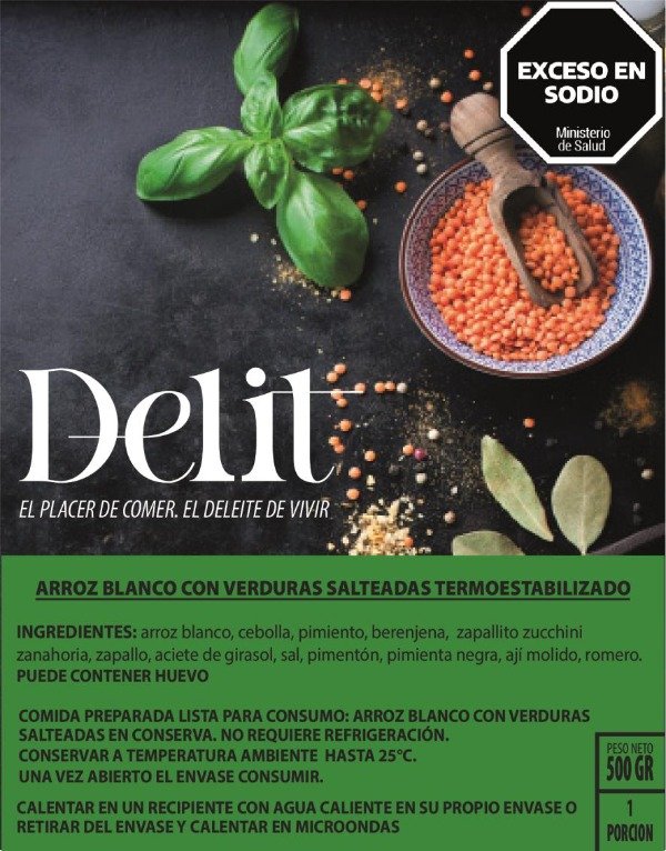 Producto - Arroz Blanco con Verdura Salteada - Termoestabilizado