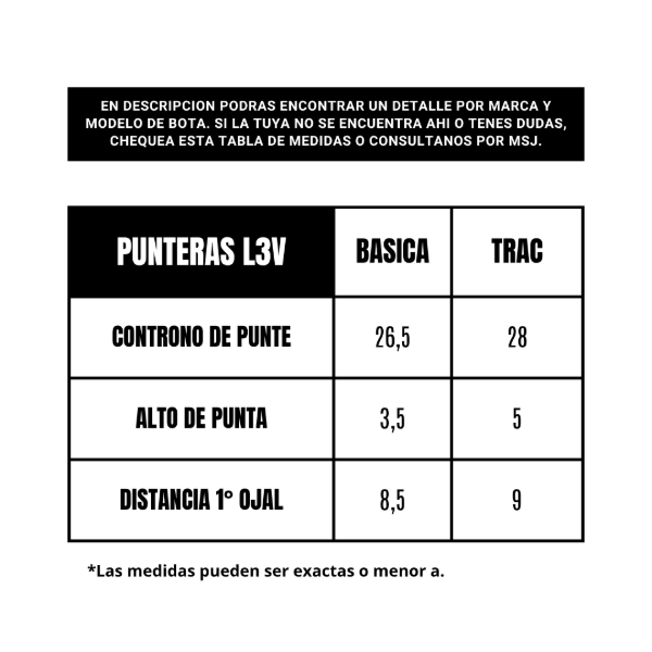 Producto - PUNTERAS L3V FANTASIA Cuerina color liso - 9