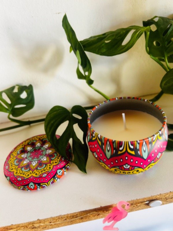 Producto - Vela perfumada en latita mandala