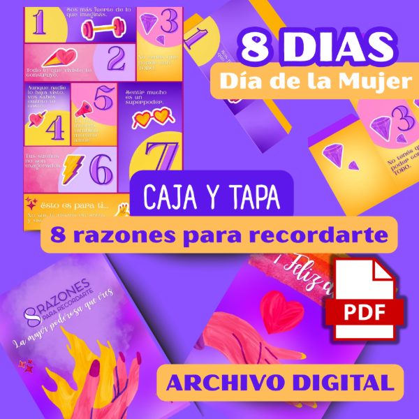 Producto - Caja sorpresa 8 razones Especial Día de la Mujer