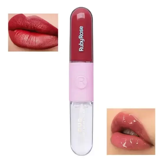 Producto - Dúo gloss + Labial Liqudo 04 - Ruby Rose