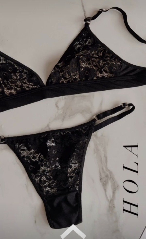 Bralette y less de encaje regulable — imagen 2