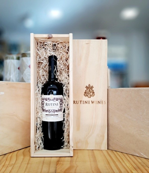 Producto - Caja de madera vino Rutini Cabernet Malbec