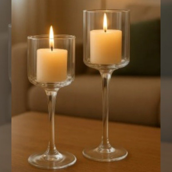 Producto - SET x2 CANDELABROS VIDRIO