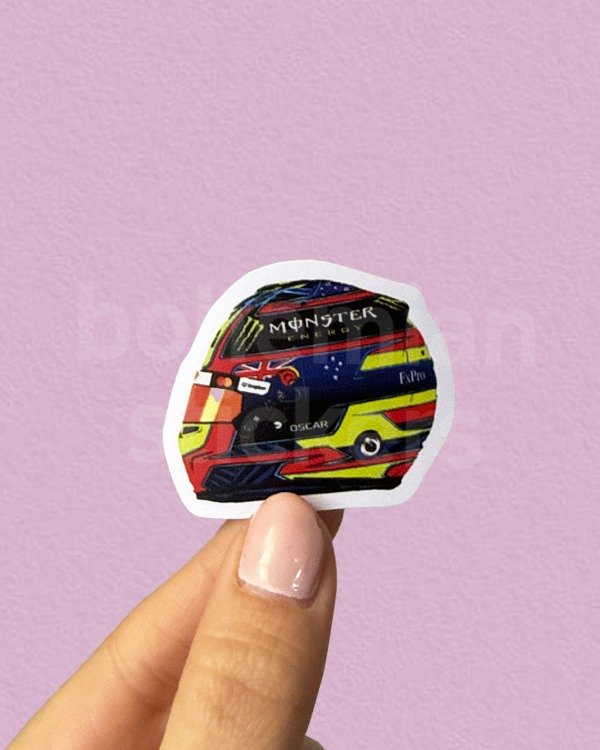 Producto - CASCO OSCAR PIASTRI - Sticker Individual de Formula 1