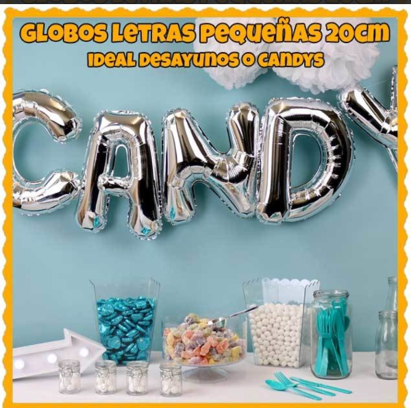 Producto - Globo letras 20 cm de la A a la Z