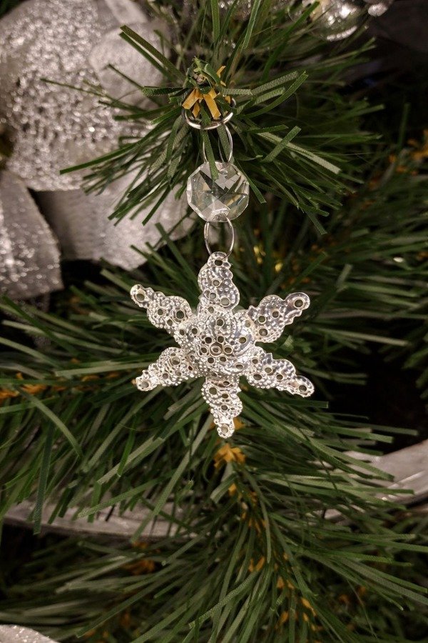 Producto - Adorno colgante cristal y estrella x 12 unidades 495