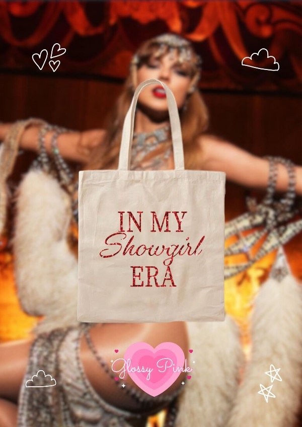 Producto - Tote Bag The Life Of A Showgilr - VINILO GLITTER ROJO