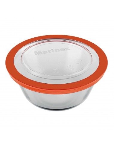 Producto - FACILITA RECIPIENTE RED. PROFUNDO 1,2 LTS. - C/TAPA PLASTICA BORDE ROJO MARINEX