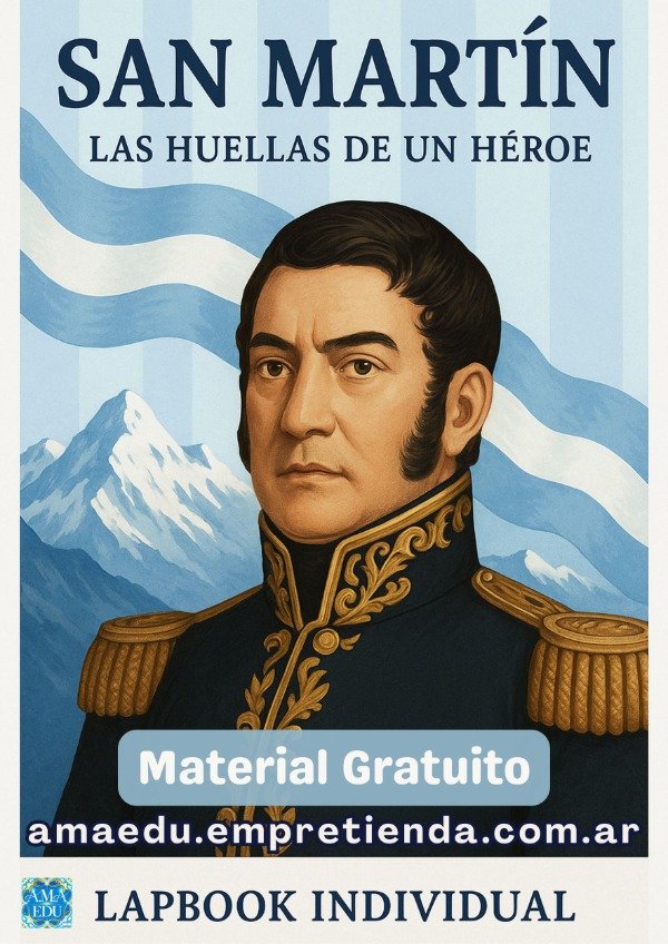 Producto - Lapbook SAN MARTÍN: LAS HUELLAS DE UN HÉROE (Material Gratuito)