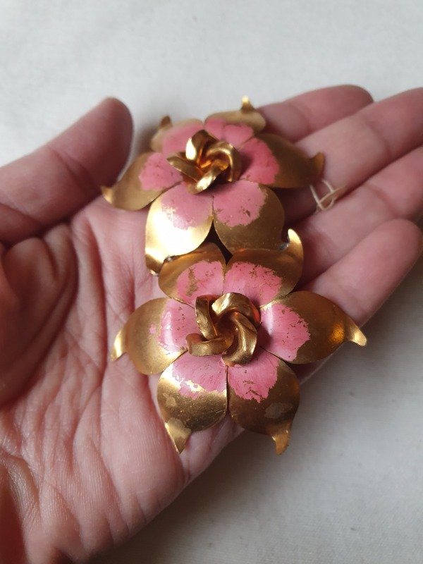Producto - Mega Broche 40s Florones Pinceladas Pink - 6