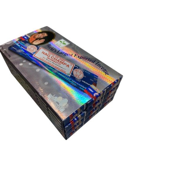 Producto - SAHUMERIOS MARCA SATYA - AROMA NAG CHAMPA X 12
