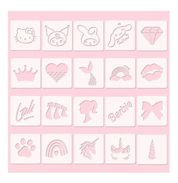 Producto - Stencil para Tatuajes 6x6 Cm 20 diseños M3 -ei