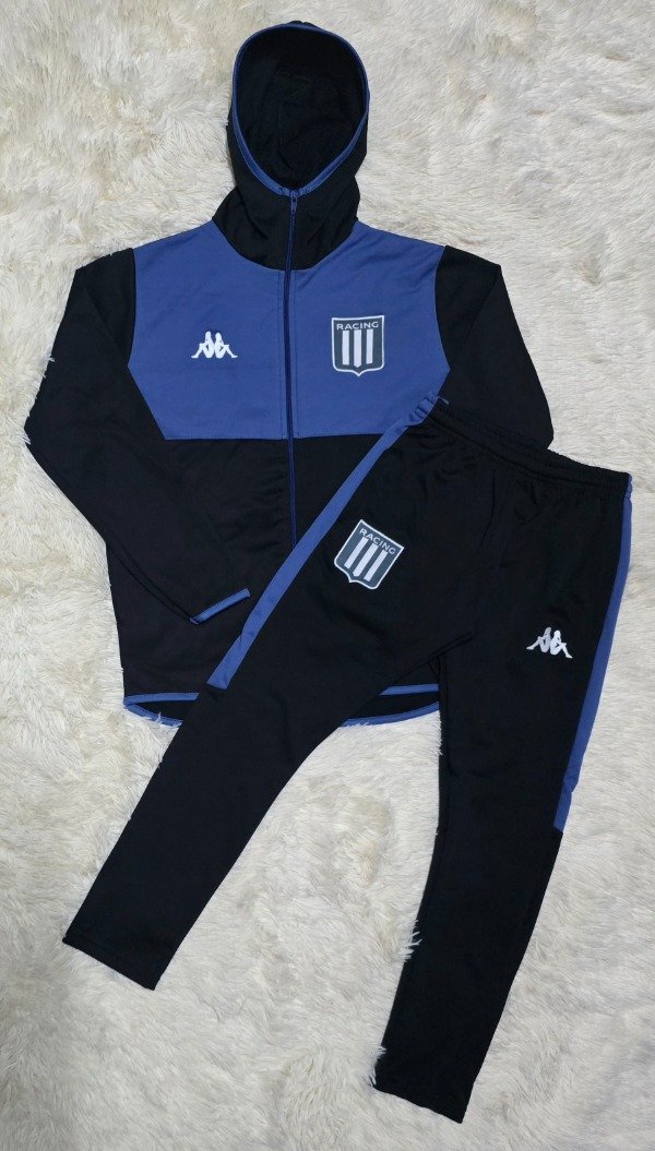 Producto - Conjunto Racing Club Negro y Azul Niño