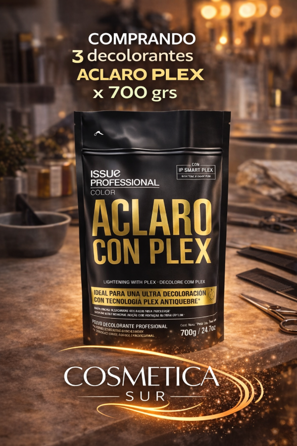 Producto - promo issue x 3 decolorantes aclaro plex x 700 grs