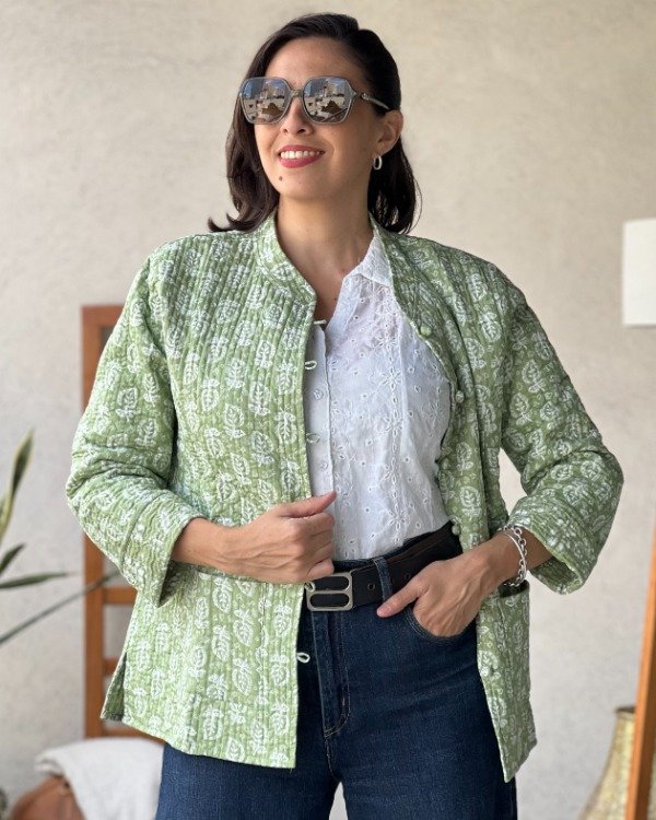 Producto - Chaqueta Hindi Verde Agua L y XL