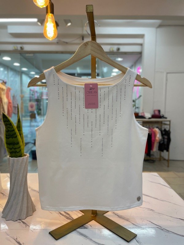 Producto - Musculosa lluvia de strass 0397