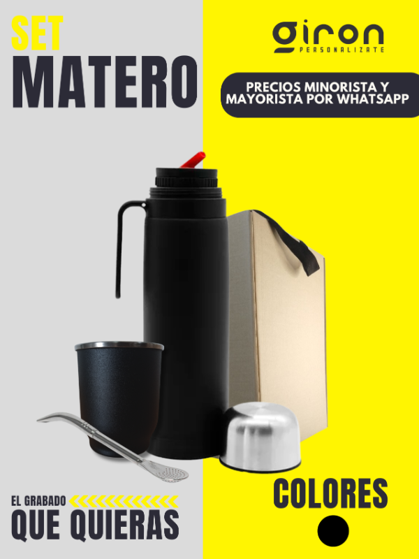 Producto - EQUIPO DE MATE GIRON BLACK
