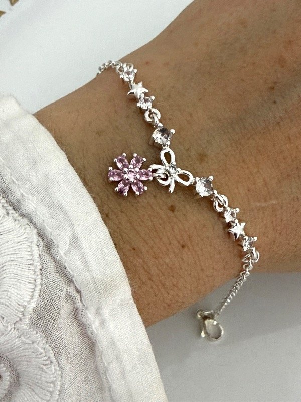 Producto - PB1498 Pulsera con cubic y micropave 16 + 4 cm