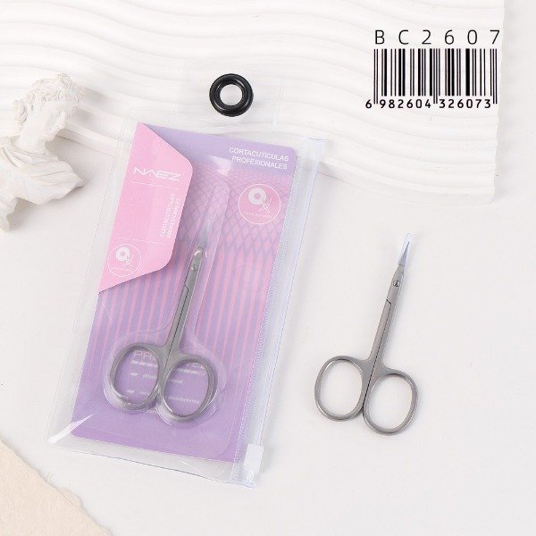Producto - Tijera Cortacutículas Profesional De Acero Inoxidable Curva Naez BC2607