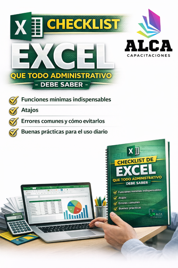Producto - Checklist de Excel que todo administrativo debe saber