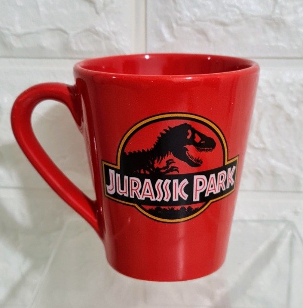 Producto - Taza cónica Jurassic Park roja 250 cc