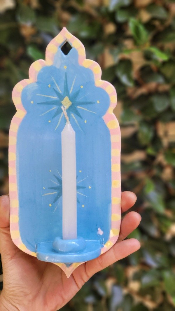 Producto - Candelero linea Jaipur. Turqueza